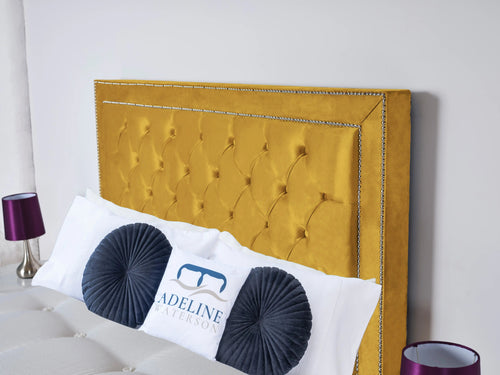 Hastings Studded Button-Tufted Floor Standing Headboard