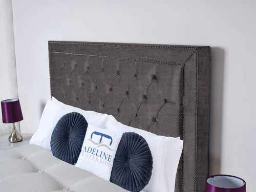 Hastings Studded Button-Tufted Floor Standing Headboard