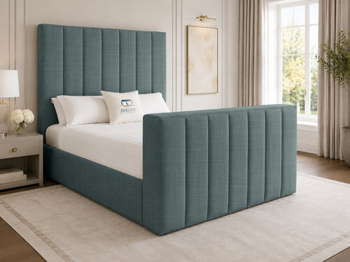 Haven Channel Storage TV Bed Set with End Lift – 48" Floor Standing Headboard
