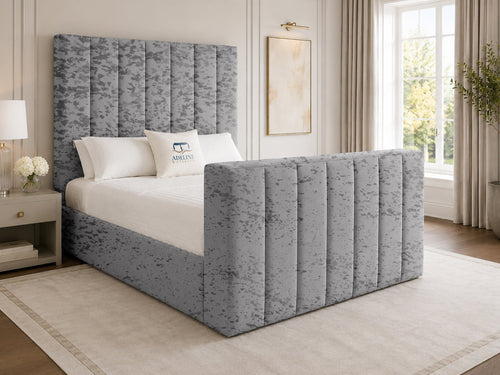 Haven Channel Storage TV Bed Set with End Lift – 48" Floor Standing Headboard