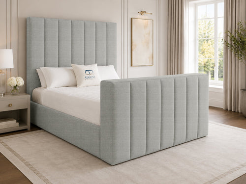 Haven Channel Storage TV Bed Set with End Lift – 48" Floor Standing Headboard