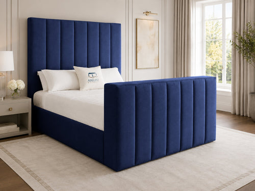 Haven Channel Storage TV Bed Set with End Lift – 48" Floor Standing Headboard