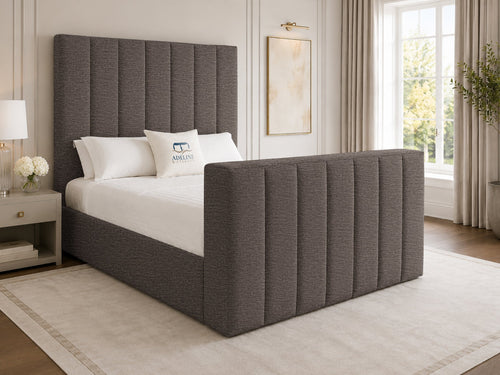 Haven Channel Storage TV Bed Set with End Lift – 48" Floor Standing Headboard