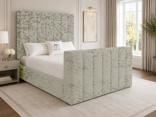 Haven Channel Storage TV Bed Set with End Lift – 54" Floor Standing Headboard