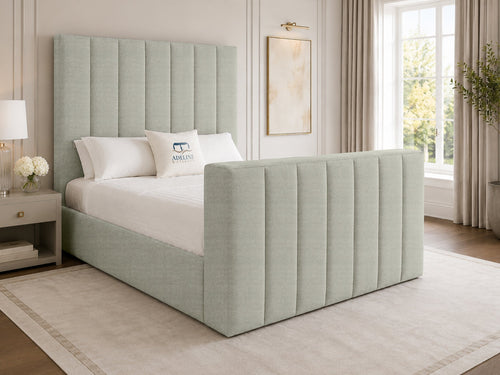 Haven Channel Storage TV Bed Set with End Lift – 54" Floor Standing Headboard