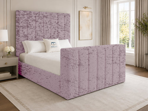 Haven Channel Storage TV Bed Set with End Lift – 54" Floor Standing Headboard