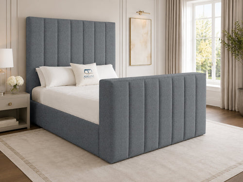 Haven Channel Storage TV Bed Set with End Lift – 54" Floor Standing Headboard