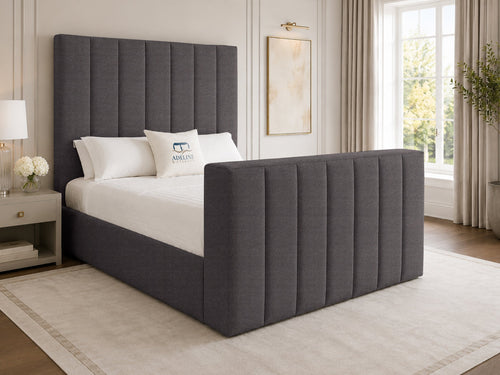 Haven Channel Storage TV Bed Set with End Lift – 54" Floor Standing Headboard