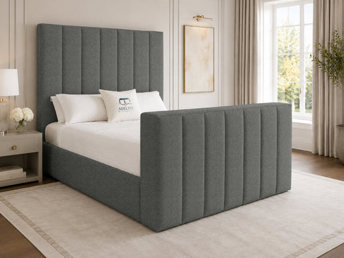 Haven Channel Storage TV Bed Set with End Lift – 60" Floor Standing Headboard