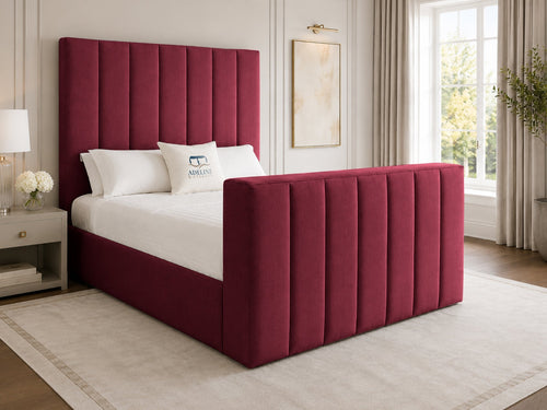 Haven Channel Storage TV Bed Set with End Lift – 60" Floor Standing Headboard