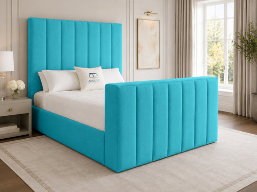 Haven Channel Storage TV Bed Set with End Lift – 60" Floor Standing Headboard