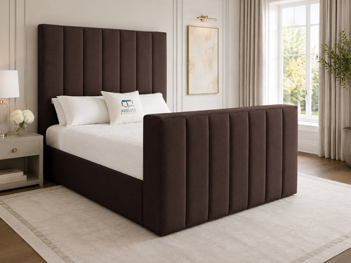 Haven Channel Storage TV Bed Set with End Lift – 60" Floor Standing Headboard