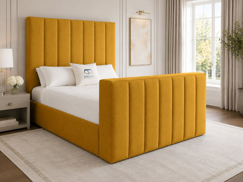 Haven Channel Storage TV Bed Set with End Lift – 60" Floor Standing Headboard
