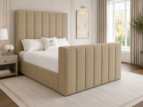 Haven Channel Storage TV Bed Set with End Lift – 60" Floor Standing Headboard