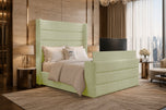 Almond Horizon Wing Storage TV Bed 60"