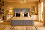 Grey-plush-velvet