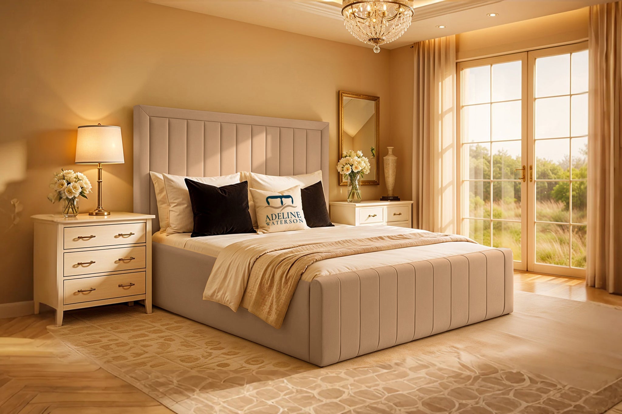 Beige-plush-velvet