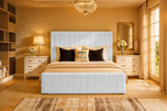 White-plush-velvet
