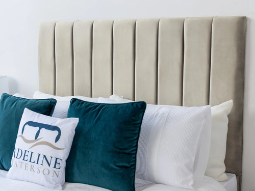 Kingston Vertical Channel Wingback Floor Standing Headboard