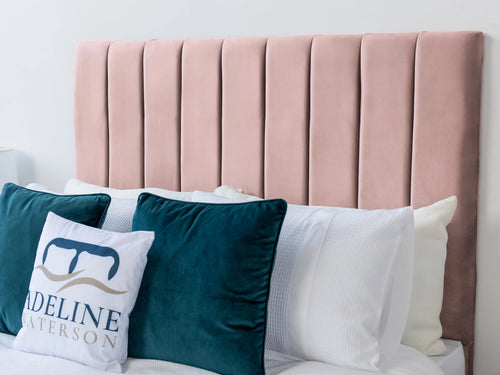 Kingston Vertical Channel Wingback Floor Standing Headboard