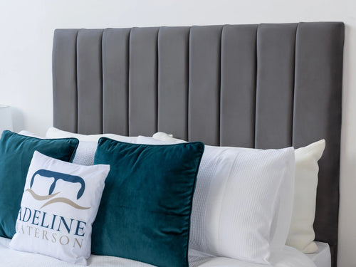Kingston Vertical Channel Wingback Floor Standing Headboard