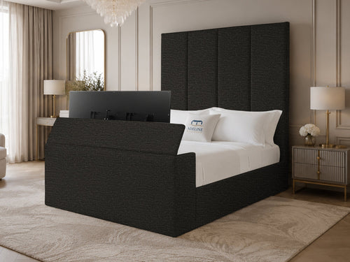 Majestic Grand Storage TV Bed Set with End Lift – 48" Floor Standing Headboard