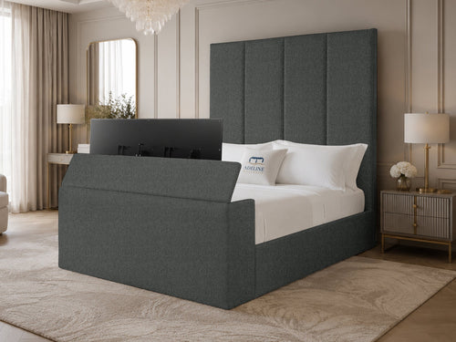 Majestic Grand Storage TV Bed Set with End Lift – 48" Floor Standing Headboard