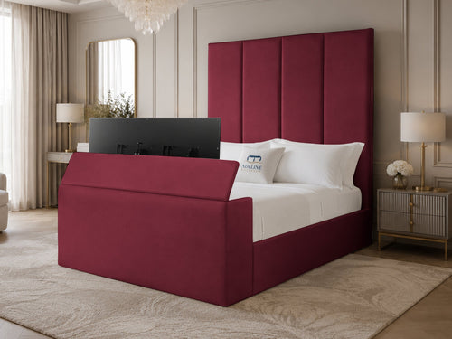 Majestic Grand Storage TV Bed Set with End Lift – 48" Floor Standing Headboard