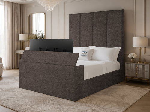 Majestic Grand Storage TV Bed Set with End Lift – 48" Floor Standing Headboard