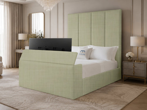 Majestic Grand Storage TV Bed Set with End Lift – 54" Floor Standing Headboard