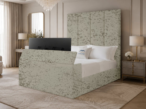Majestic Grand Storage TV Bed Set with End Lift – 54" Floor Standing Headboard