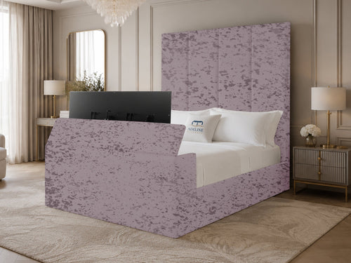 Majestic Grand Storage TV Bed Set with End Lift – 54" Floor Standing Headboard