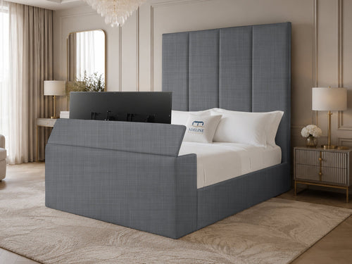 Majestic Grand Storage TV Bed Set with End Lift – 60" Floor Standing Headboard