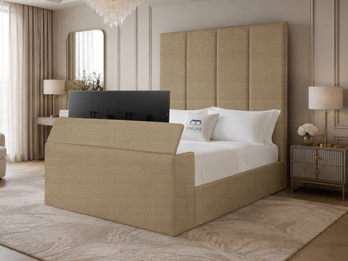 Majestic Grand Storage TV Bed Set with End Lift – 60" Floor Standing Headboard
