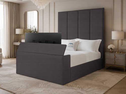 Majestic Grand Storage TV Bed Set with End Lift – 60" Floor Standing Headboard