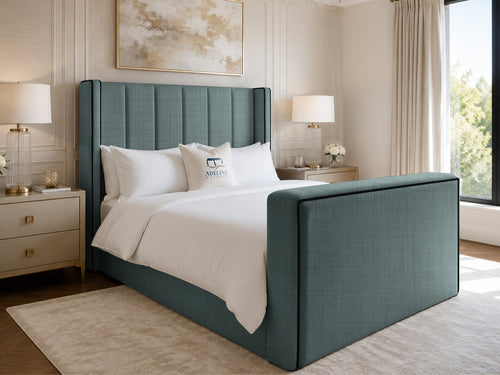 Noir Wing Edge TV Bed – 48" Headboard