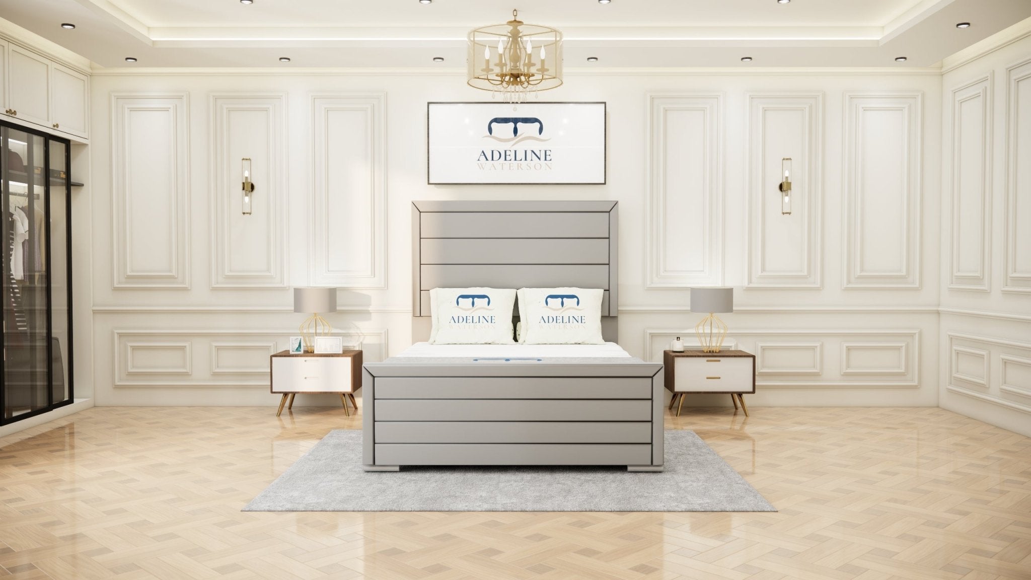 Paris Bumper Signature Bed - Silver - Adeline Waterson