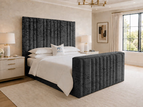 Prestige Column Grand Storage TV Bed Set with End Lift – 48" Floor Standing Headboard