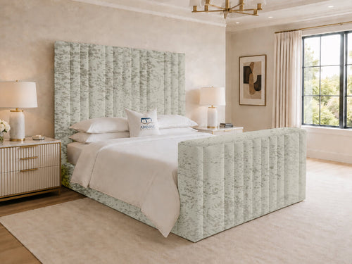 Prestige Column Grand Storage TV Bed Set with End Lift – 48" Floor Standing Headboard