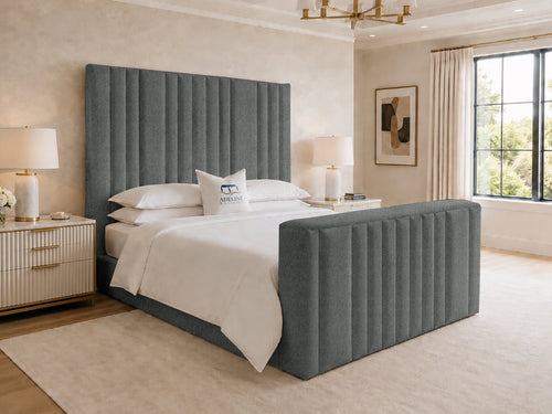 Prestige Column Grand Storage TV Bed Set with End Lift – 48" Floor Standing Headboard