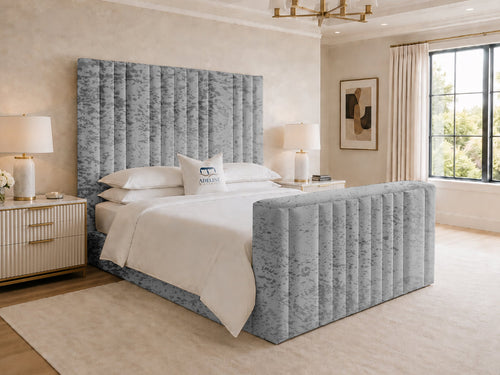 Prestige Column Grand Storage TV Bed Set with End Lift – 48" Floor Standing Headboard