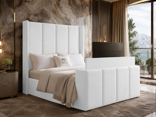 Stratton Block Wing TV Bed – 54" Headboard