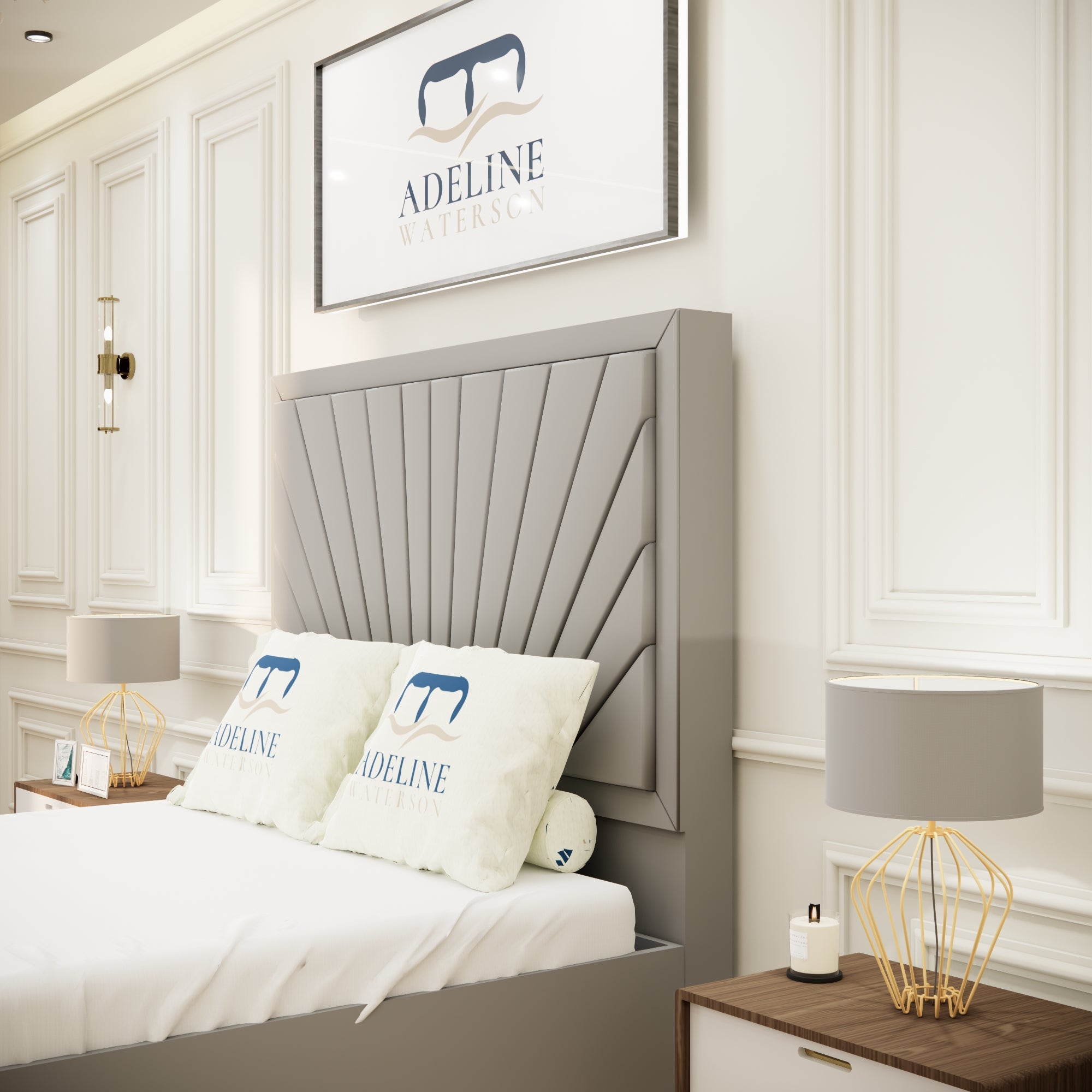 Sunrise Signature Bed - silver - Adeline Waterson