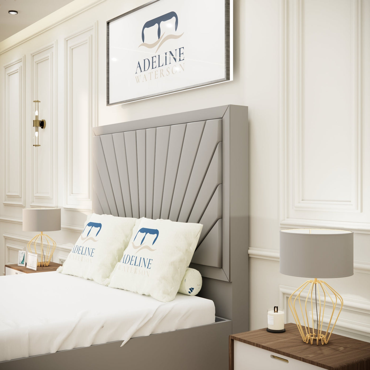 Sunrise Signature Bed - silver - Adeline Waterson