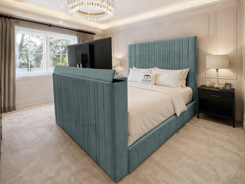 Ashton Fine Vertical Channel TV Bed – 48" Headboard