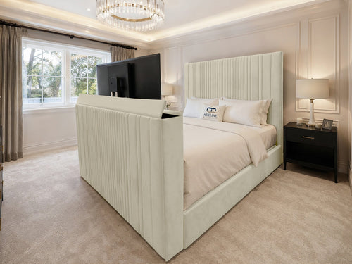 Ashton Fine Vertical Channel TV Bed – 60" Headboard