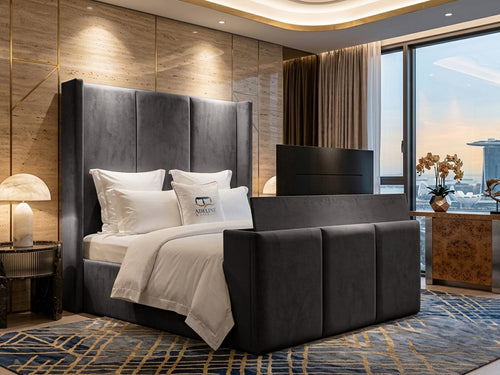 Metropolitan Vertical Panel TV Bed – 48" Headboard