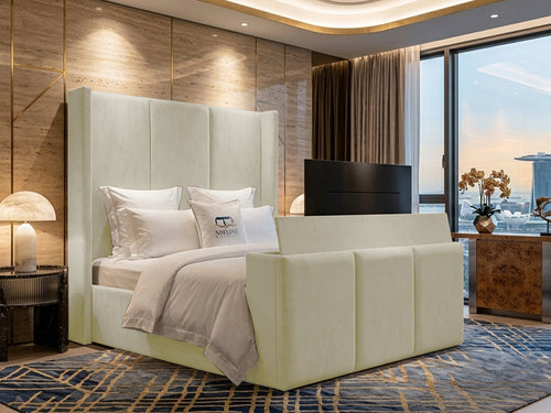 Metropolitan Vertical Panel TV Bed – 54" Headboard