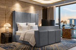 Armour Coniston - Metropolitan Vertical Panel Storage TV Bed Set with End Lift – 60" Floor Standing Headboard