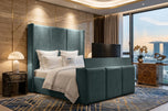 Emerald Coniston - Metropolitan Vertical Panel Storage TV Bed Set with End Lift – 60" Floor Standing Headboard
